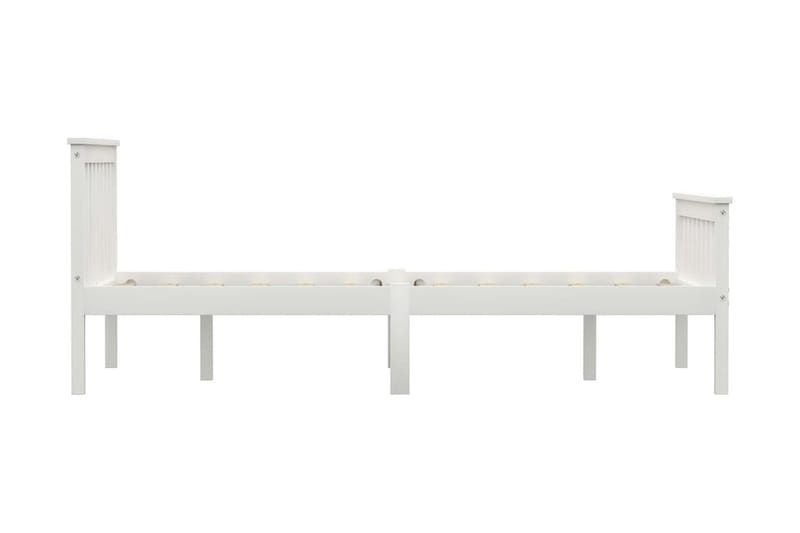 Sängram vit massiv furu 120x200 cm - Vit - Möbler - Säng - Sängram & sängstomme
