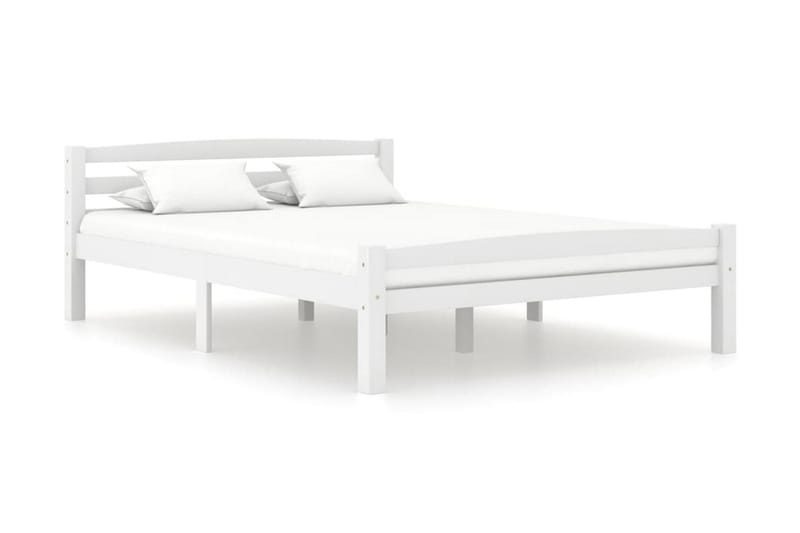 Sängram vit massiv furu 120x200 cm - Vit - Möbler - Säng - Sängram & sängstomme