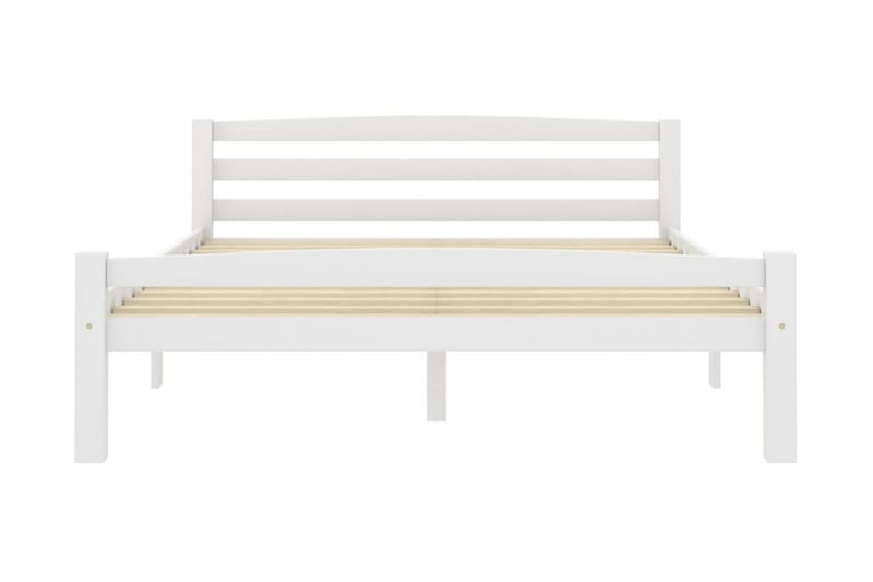 Sängram vit massiv furu 120x200 cm - Vit - Möbler - Säng - Sängram & sängstomme
