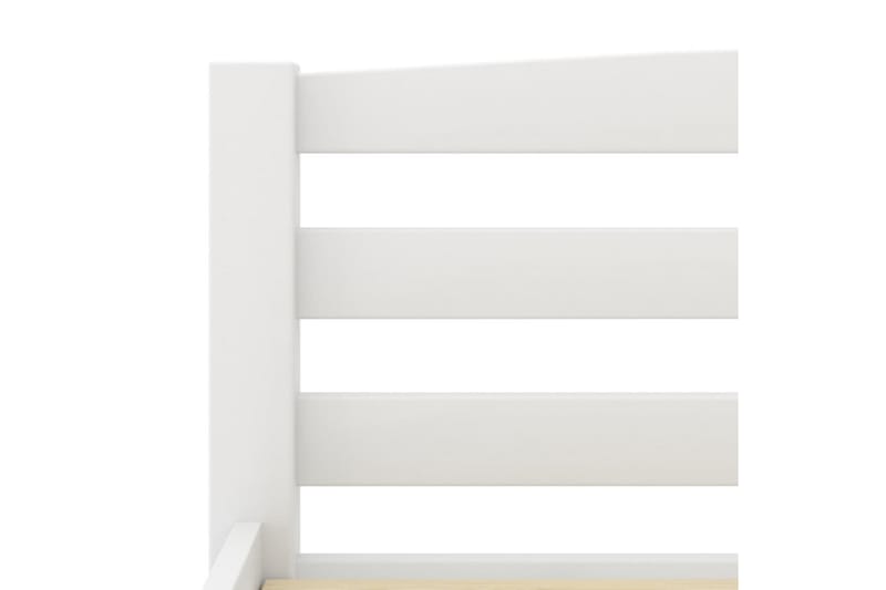 Sängram vit massiv furu 140x200 cm - Vit - Möbler - Säng - Sängram & sängstomme