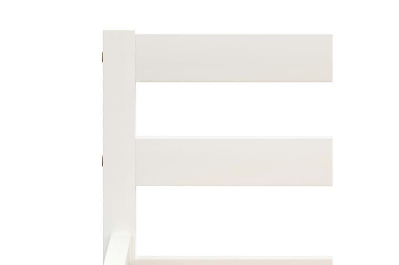 Sängram vit massiv furu 160x200 cm - Vit - Möbler - Säng - Sängram & sängstomme