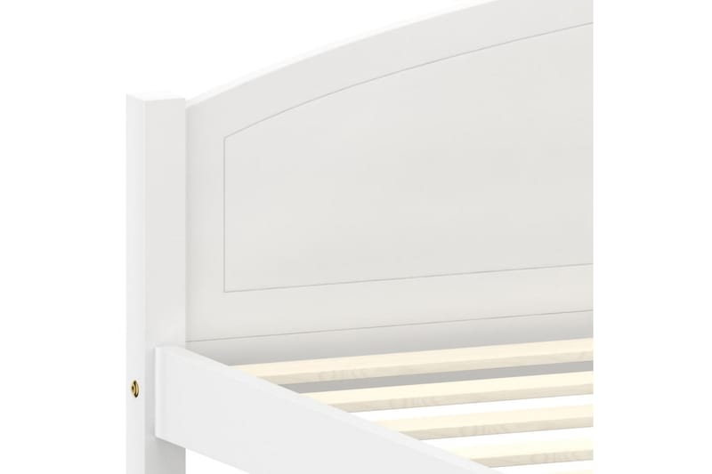 Sängram vit massiv furu 160x200 cm - Vit - Möbler - Säng - Sängram & sängstomme