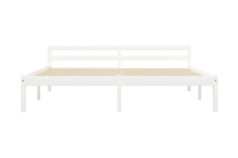 Sängram vit massiv furu 180x200 cm - Vit - Möbler - Säng - Sängram & sängstomme