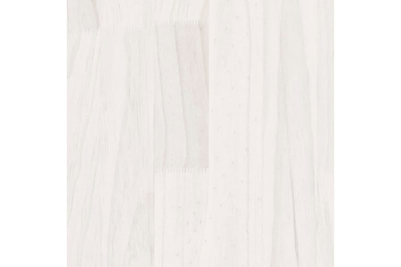 Sängram vit massiv furu 200x200 cm - Vit - Möbler - Säng - Sängram & sängstomme