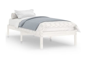 Sängram vit massiv furu 90x190 cm