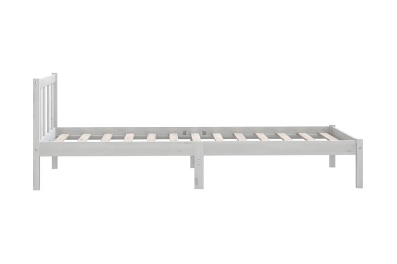Sängram vit massiv furu 90x200 cm - Vit - Möbler - Säng - Sängram & sängstomme