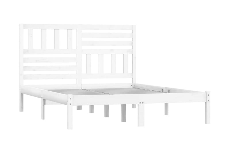 Sängram vit massivt furu 120x190 cm - Vit - Möbler - Säng - Sängram & sängstomme