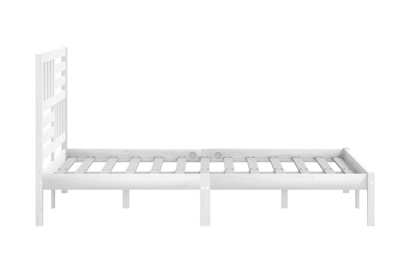 Sängram vit massivt furu 120x190 cm - Vit - Möbler - Säng - Sängram & sängstomme
