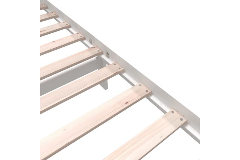Sängram vit massivt furu 120x190 cm - Vit - Möbler - Säng - Sängram & sängstomme
