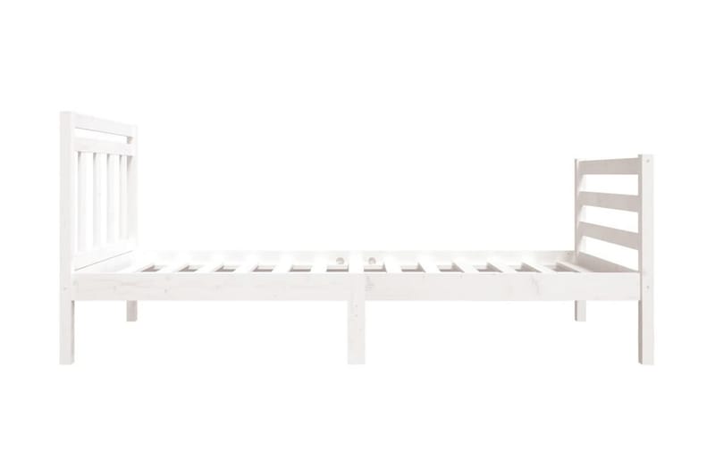 Sängram vit massivt trä 90x190 cm 3FT - Vit - Möbler - Säng - Sängram & sängstomme