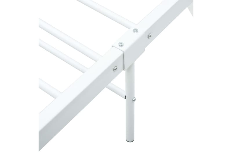 Sängram vit metall 100x200 cm - Vit - Möbler - Säng - Sängram & sängstomme