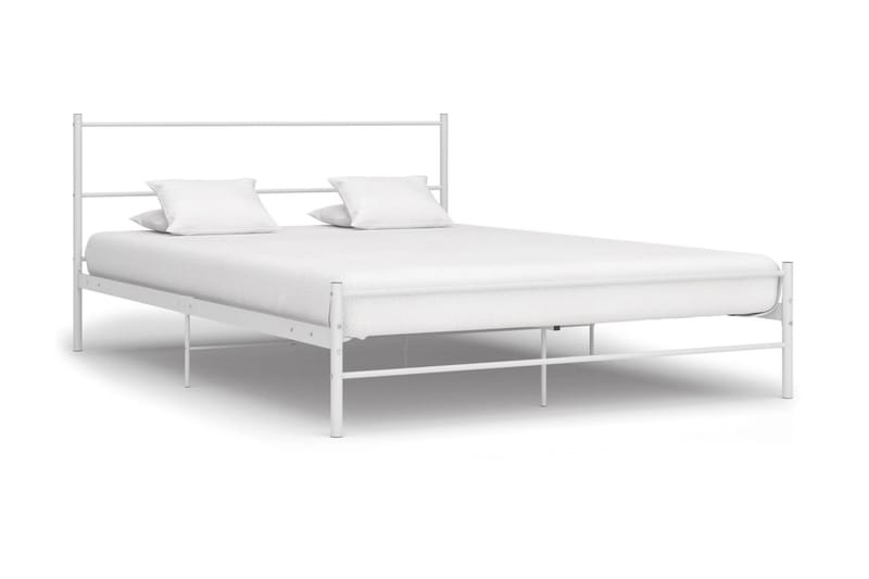Sängram vit metall 120x200 cm - Vit - Möbler - Säng - Sängram & sängstomme