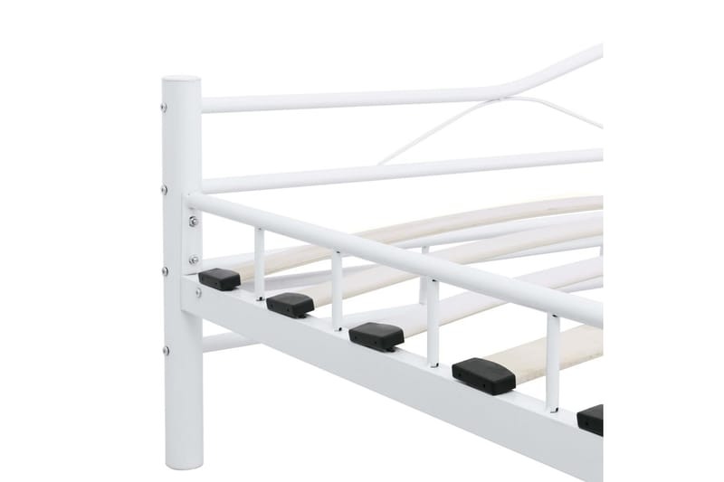 Sängram vit metall 120x200 cm - Vit - Möbler - Säng - Sängram & sängstomme