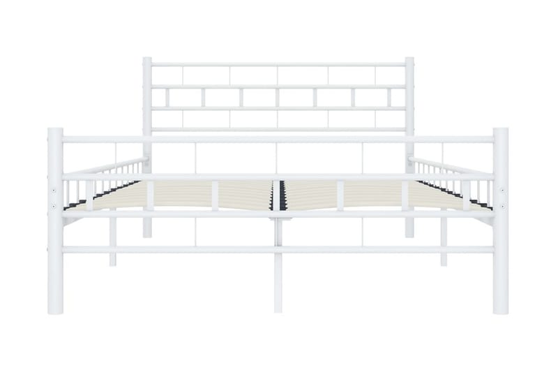 Sängram vit metall 120x200 cm - Vit - Möbler - Säng - Sängram & sängstomme
