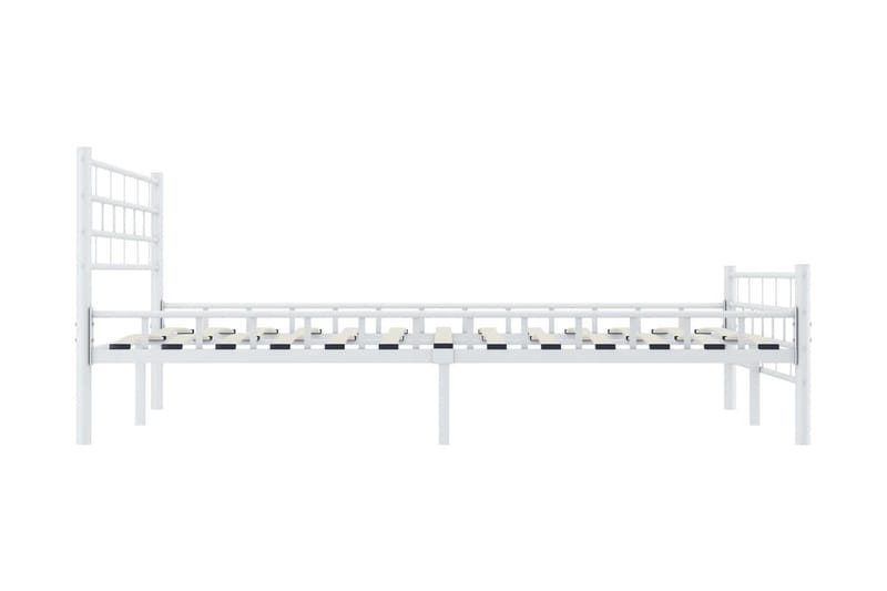 Sängram vit metall 120x200 cm - Vit - Möbler - Säng - Sängram & sängstomme