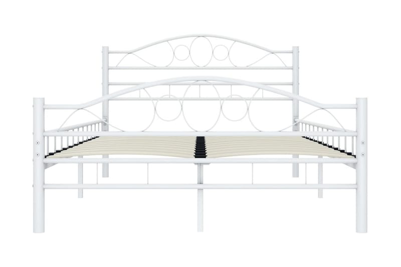 Sängram vit metall 120x200 cm - Vit - Möbler - Säng - Sängram & sängstomme