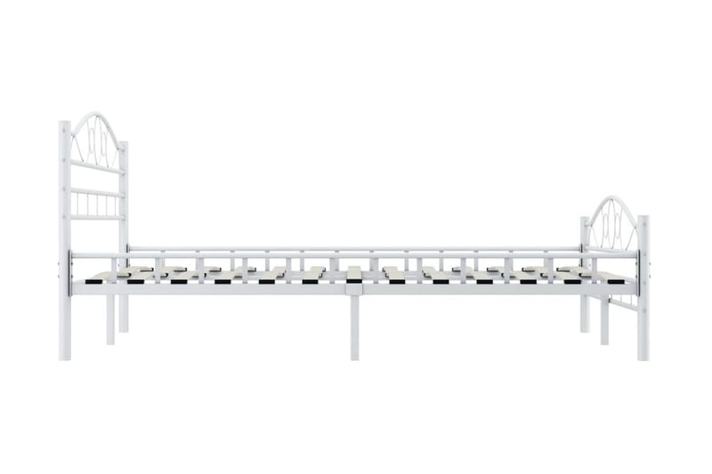 Sängram vit metall 120x200 cm - Vit - Möbler - Säng - Sängram & sängstomme