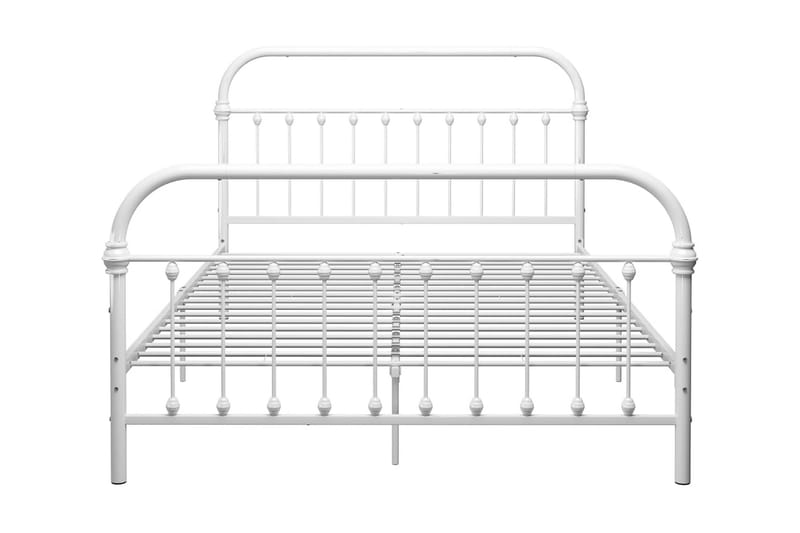 Sängram vit metall 120x200 cm - Vit - Möbler - Säng - Sängram & sängstomme