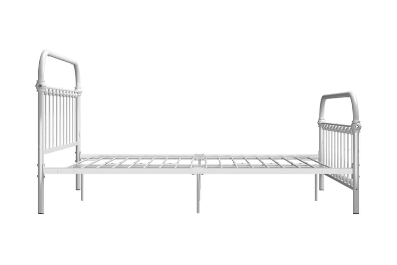 Sängram vit metall 140x200 cm - Vit - Möbler - Säng - Sängram & sängstomme