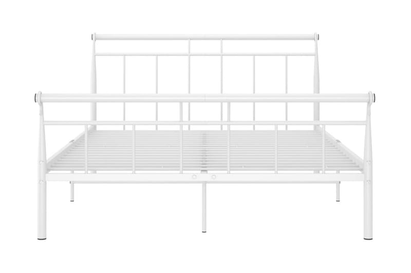 Sängram vit metall 140x200 cm - Vit - Möbler - Säng - Sängram & sängstomme