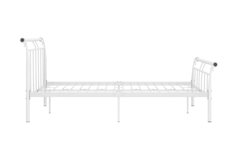 Sängram vit metall 140x200 cm - Vit - Möbler - Säng - Sängram & sängstomme