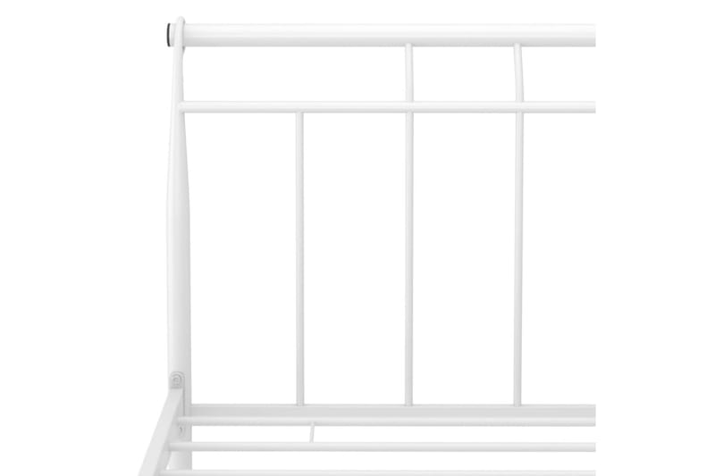 Sängram vit metall 140x200 cm - Vit - Möbler - Säng - Sängram & sängstomme