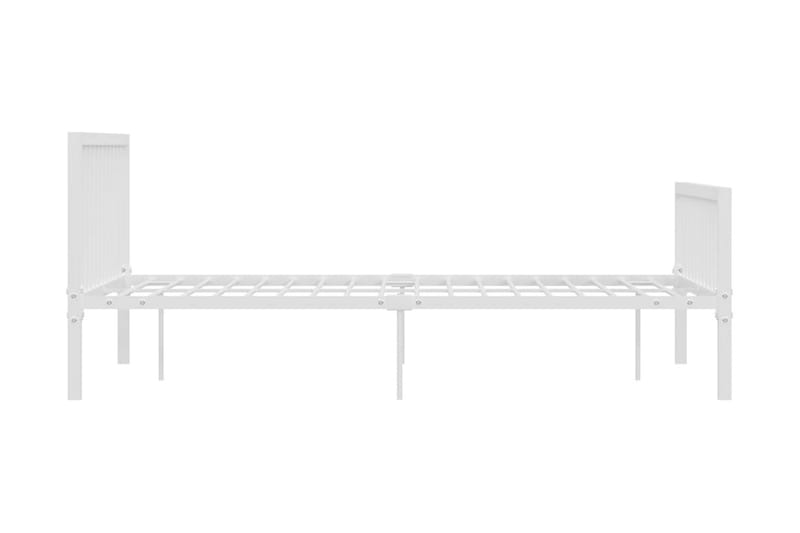 Sängram vit metall 160x200 cm - Vit - Möbler - Säng - Sängram & sängstomme