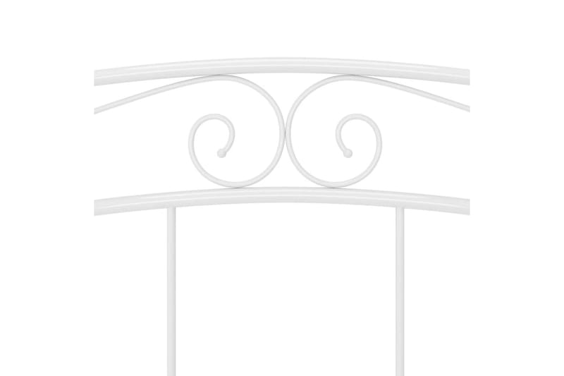 Sängram vit metall 160x200 cm - Vit - Möbler - Säng - Sängram & sängstomme