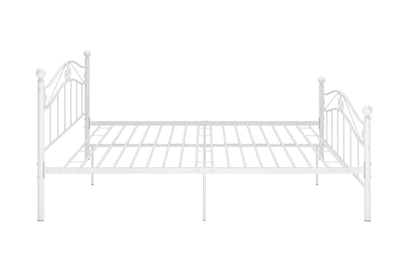 Sängram vit metall 160x200 cm - Vit - Möbler - Säng - Sängram & sängstomme