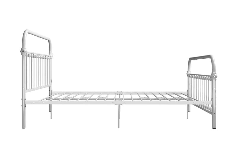 Sängram vit metall 180x200 cm - Vit - Möbler - Säng - Sängram & sängstomme