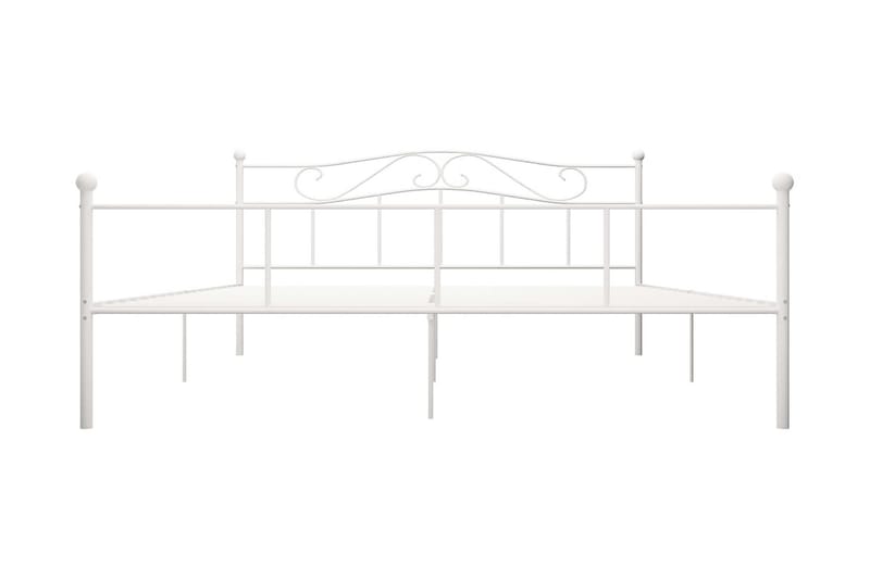 Sängram vit metall 180x200 cm - Vit - Möbler - Säng - Sängram & sängstomme