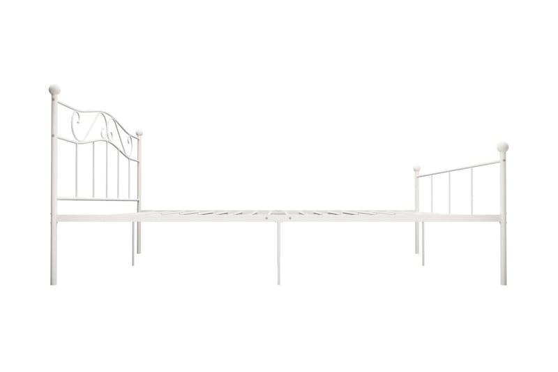 Sängram vit metall 180x200 cm - Vit - Möbler - Säng - Sängram & sängstomme