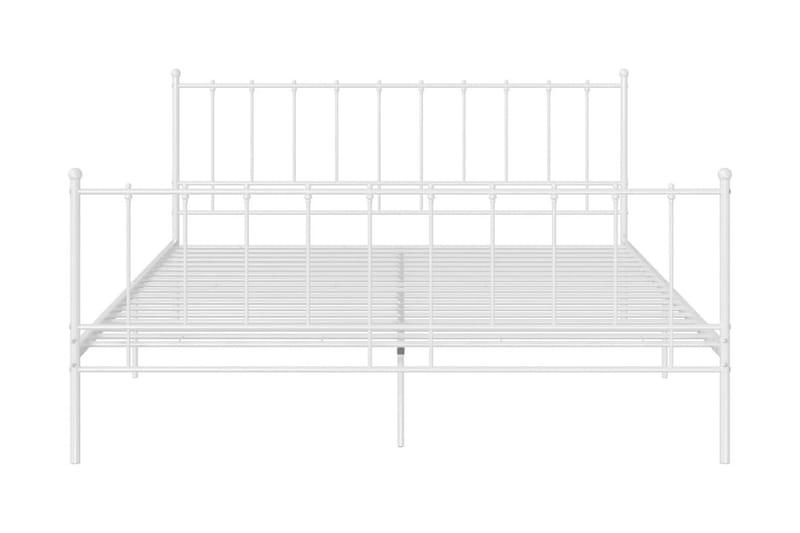 Sängram vit metall 180x200 cm - Vit - Möbler - Säng - Sängram & sängstomme