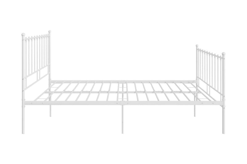 Sängram vit metall 180x200 cm - Vit - Möbler - Säng - Sängram & sängstomme