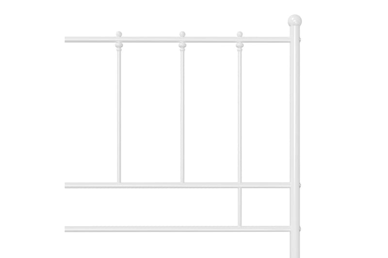 Sängram vit metall 180x200 cm - Vit - Möbler - Säng - Sängram & sängstomme