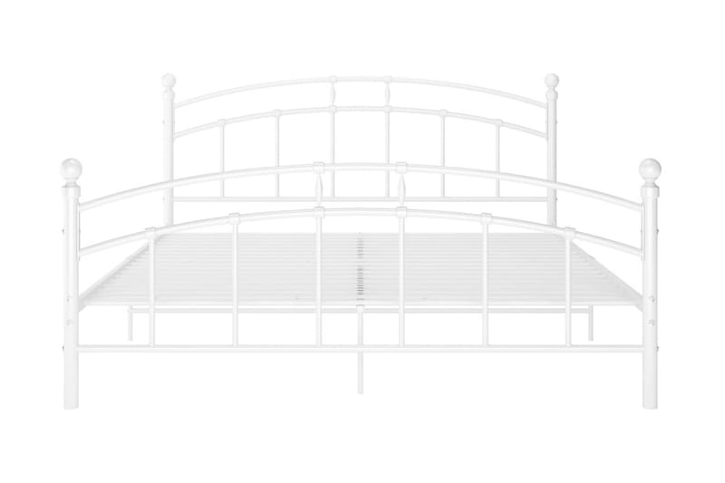 Sängram vit metall 200x200 cm - Vit - Möbler - Säng - Sängram & sängstomme