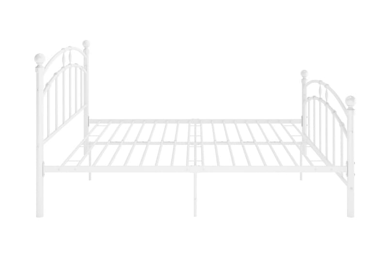 Sängram vit metall 200x200 cm - Vit - Möbler - Säng - Sängram & sängstomme
