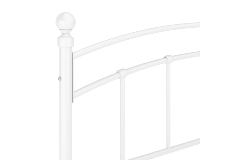 Sängram vit metall 200x200 cm - Vit - Möbler - Säng - Sängram & sängstomme