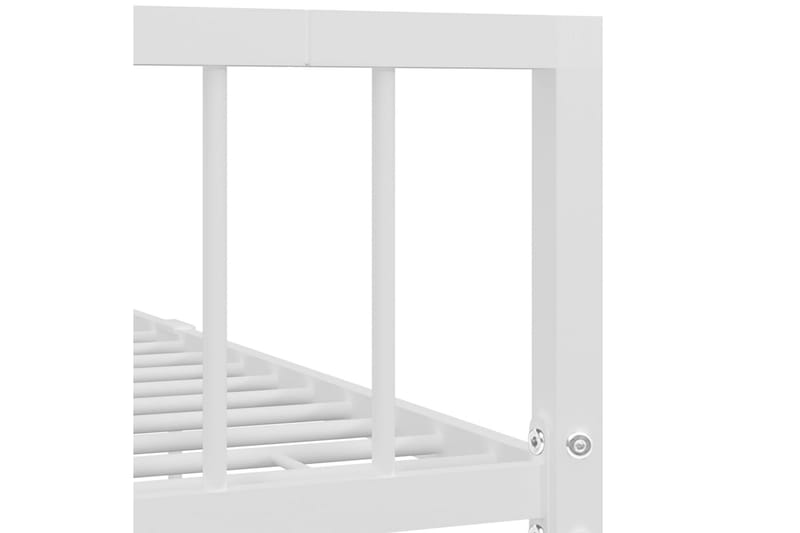 Sängram vit metall 90x200 cm - Vit - Möbler - Säng - Sängram & sängstomme