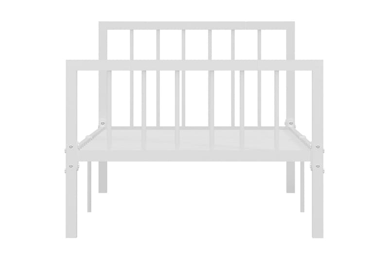 Sängram vit metall 90x200 cm - Vit - Möbler - Säng - Sängram & sängstomme