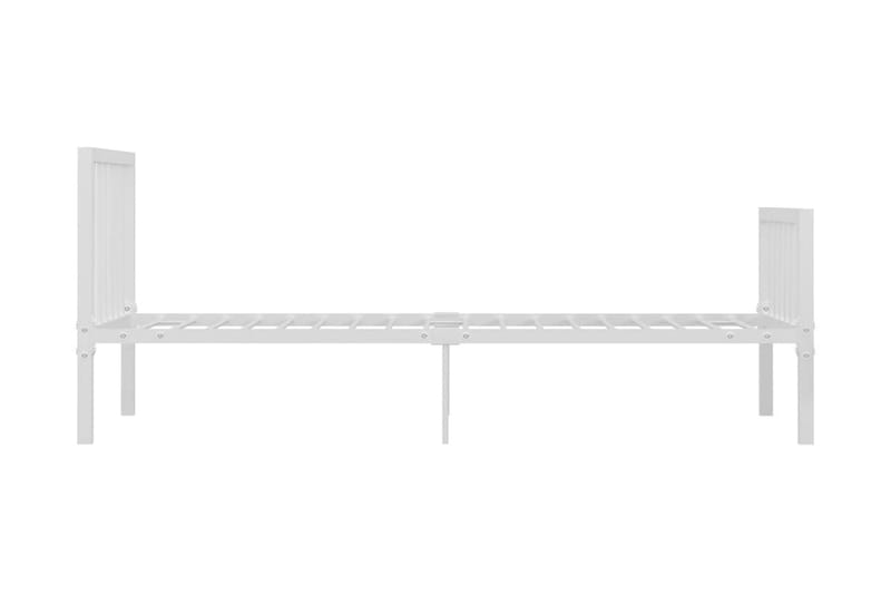 Sängram vit metall 90x200 cm - Vit - Möbler - Säng - Sängram & sängstomme