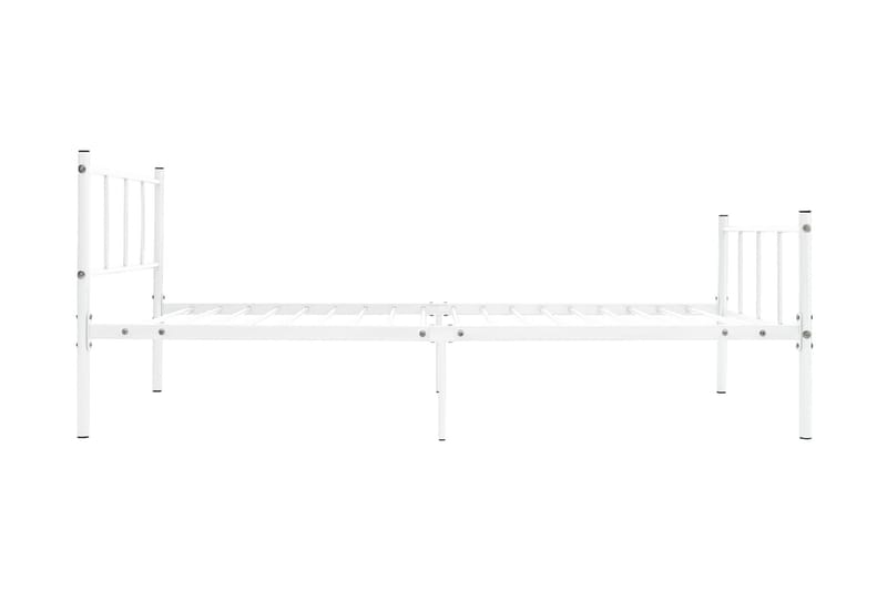 Sängram vit metall 90x200 cm - Vit - Möbler - Säng - Sängram & sängstomme