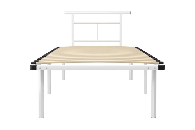 Sängram vit metall 90x200 cm - Vit - Möbler - Säng - Sängram & sängstomme
