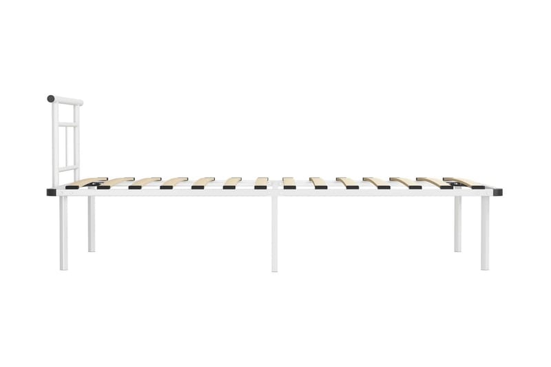 Sängram vit metall 90x200 cm - Vit - Möbler - Säng - Sängram & sängstomme