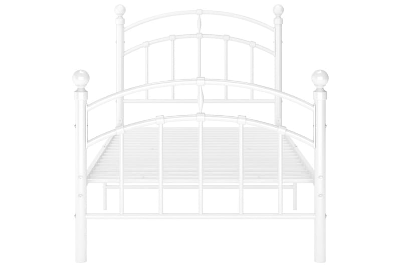 Sängram vit metall 90x200 cm - Vit - Möbler - Säng - Sängram & sängstomme
