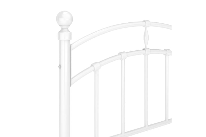 Sängram vit metall 90x200 cm - Vit - Möbler - Säng - Sängram & sängstomme