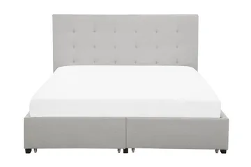 Sandrick Kontinentalsäng med Förvaring 160x200 - Grå - Möbler - Säng - Sängram & sängstomme