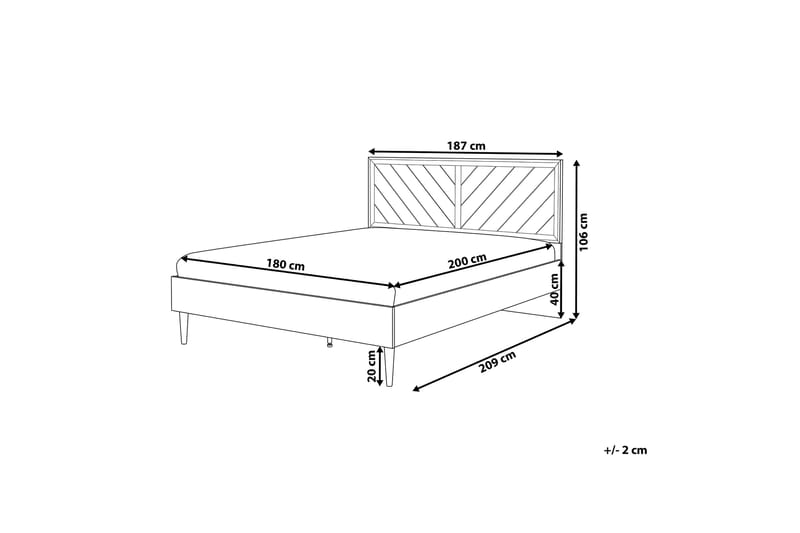 Saraly Sängram 180x200 - Trä/Natur - Möbler - Säng - Sängram & sängstomme