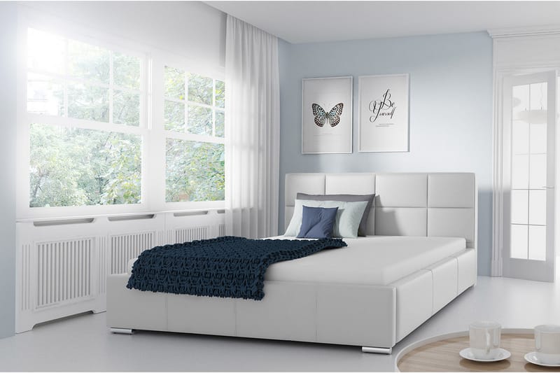 Sirdal Säng 160x200 Vit - Vit - Möbler - Säng - Sängram & sängstomme