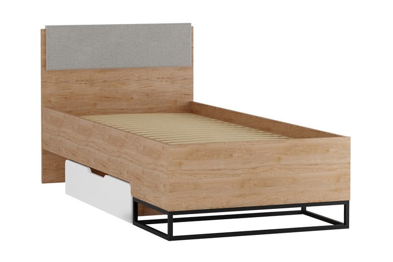 Staffin Sängram 90x200 cm - Vit - Möbler - Säng - Sängram & sängstomme